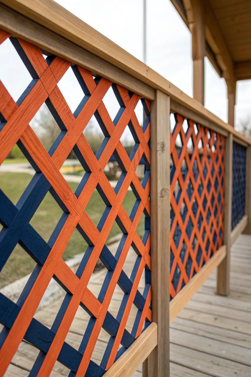 Transform your under-deck lattice into a masterpiece of craftsmanship and vibrant color.