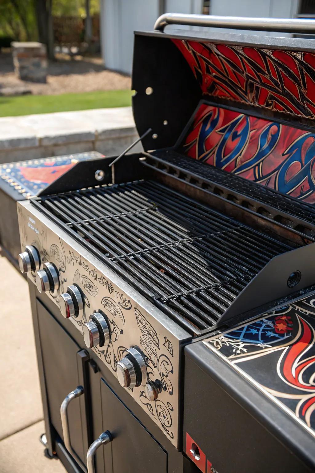 Fire up your cookout with this stunning custom welded BBQ grill!