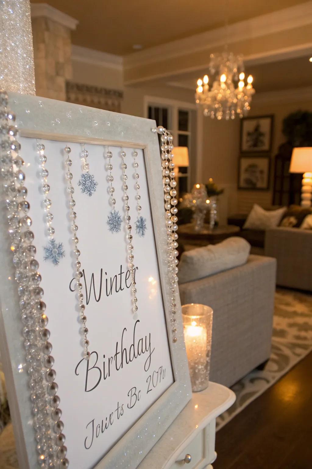 Add elegance with glistening ice effects.