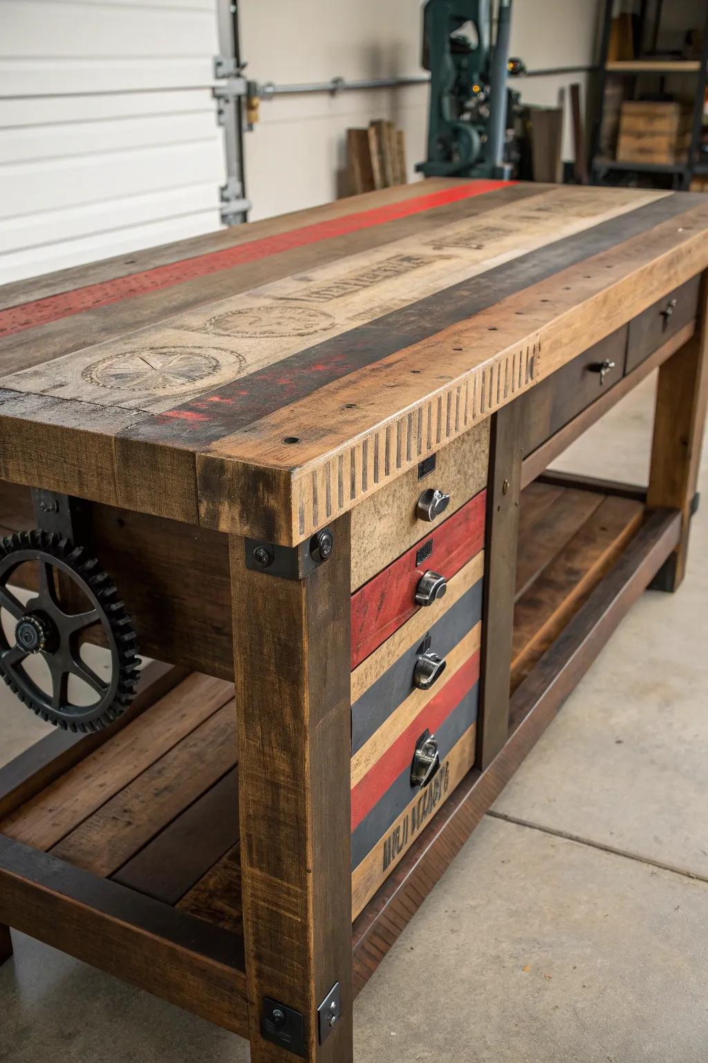 Crafted with Purpose: A Workbench Built from Reclaimed Treasures
