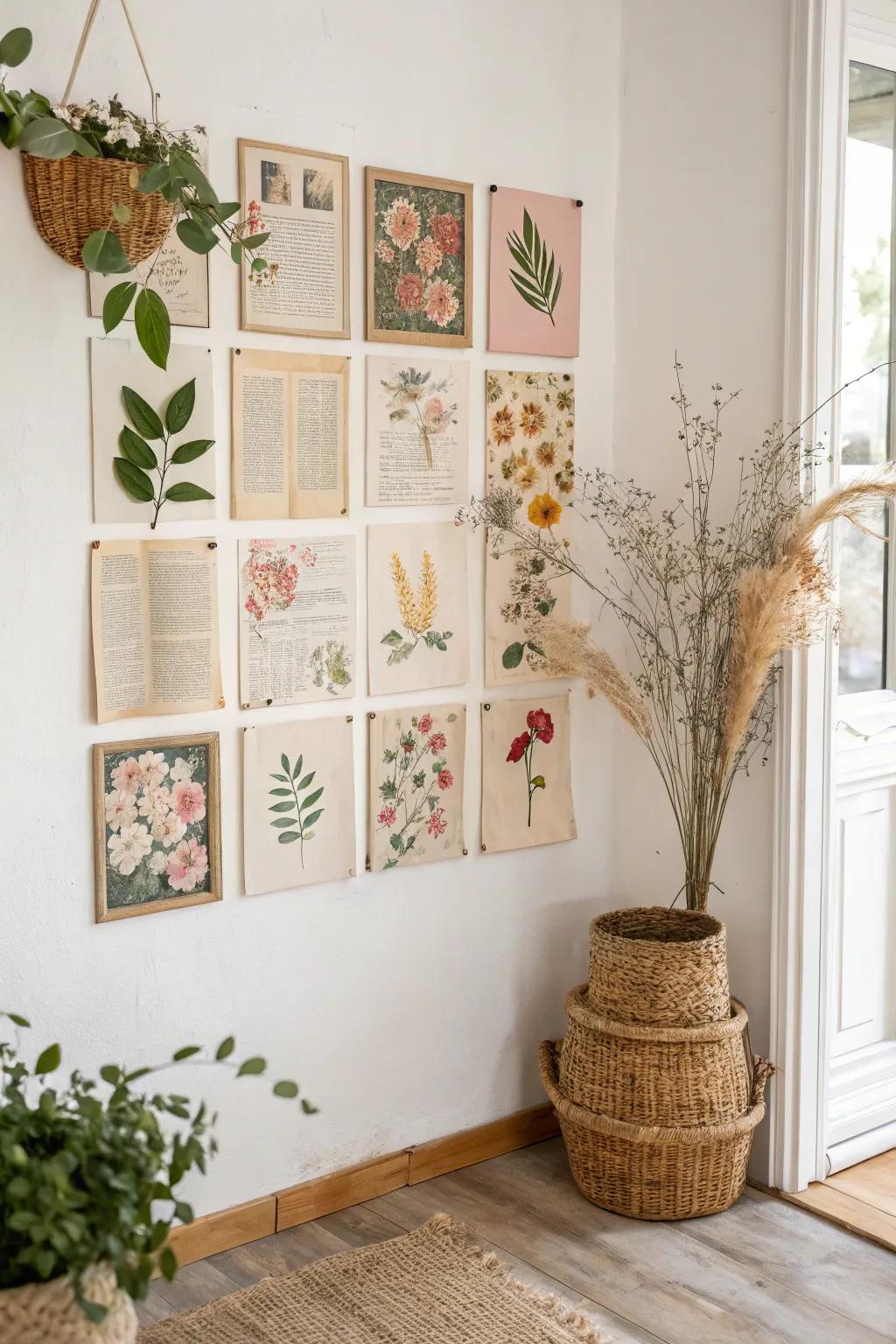 Discover the charm of collage art: A minimalist masterpiece for your home.