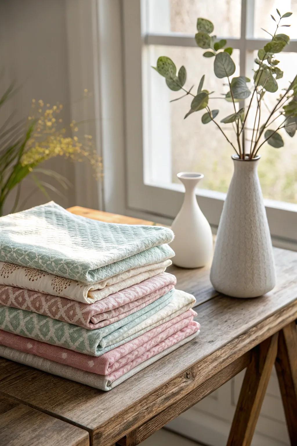 Elevate your dining with handcrafted elegance: Discover the charm of fabric napkins.