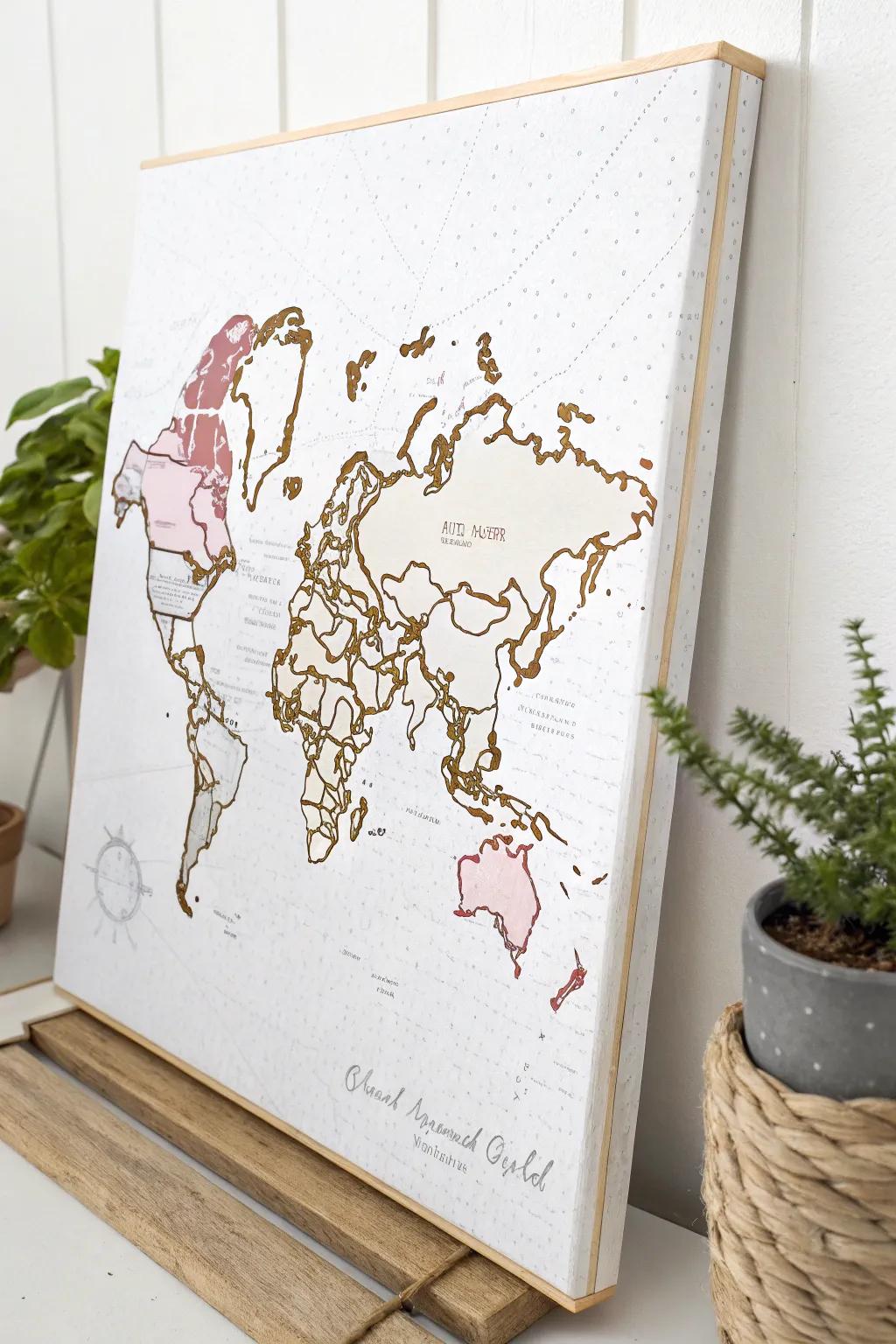 Crafted Memories: A personalized map canvas to celebrate life's journey.