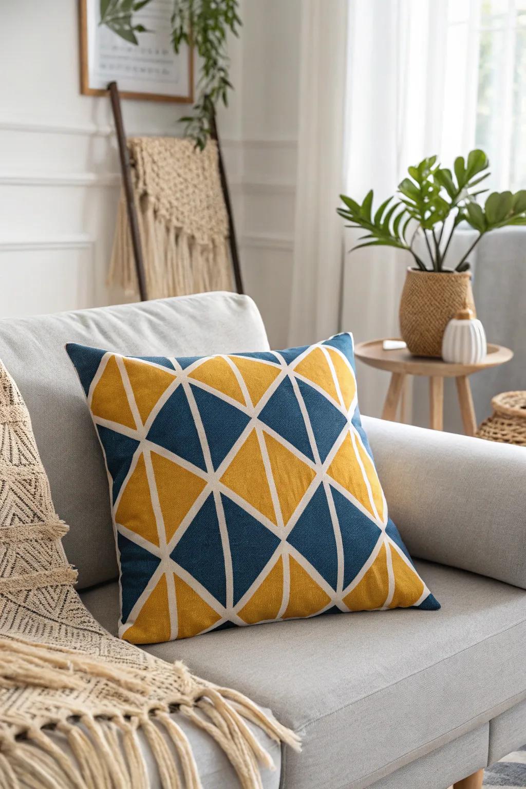 Transform your space with the vibrant allure of block print cushions.