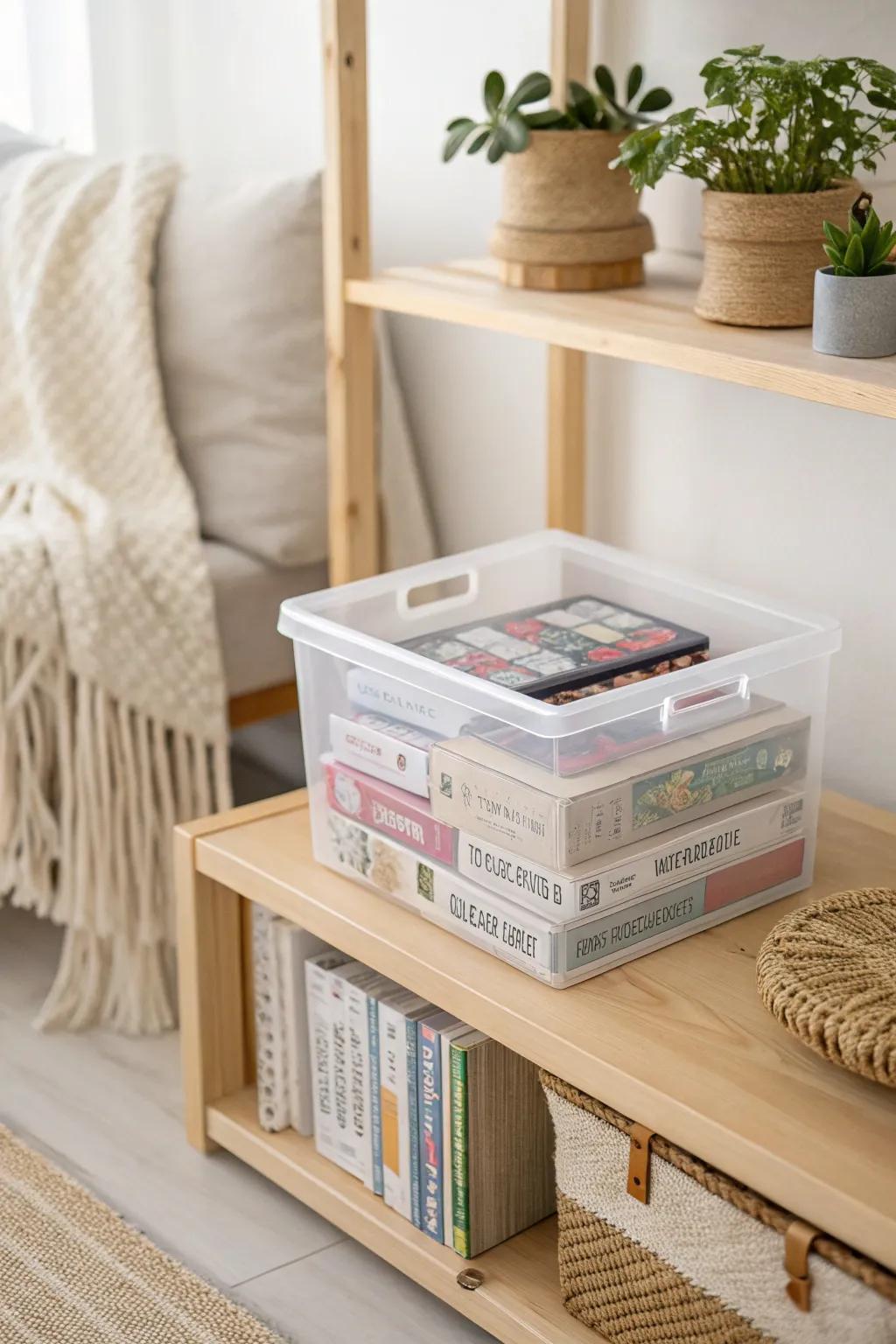 Effortless organization with a touch of Scandinavian elegance. Discover the art of tidy board game storage.