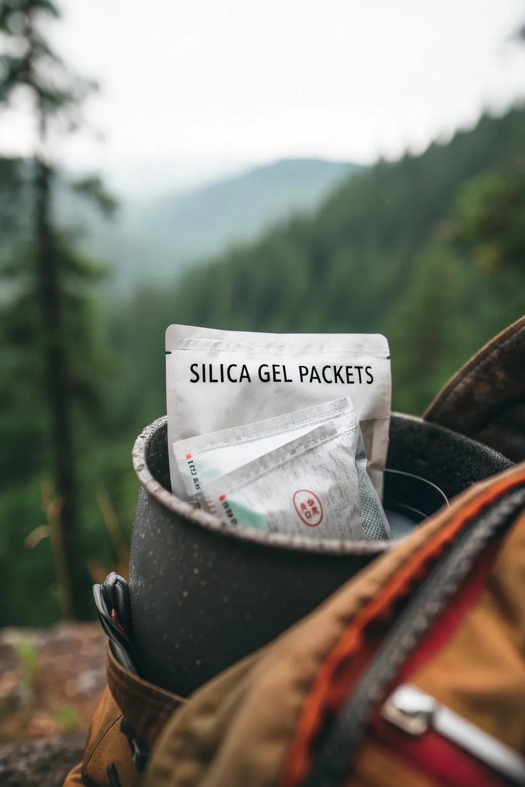 Keep your camping gear rust-free with silica gel magic!