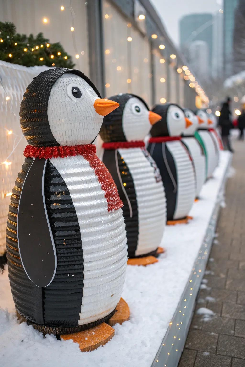 March of the Canned Penguins: A delightful chill of creativity!