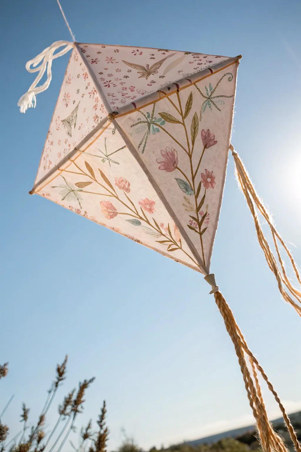 Elevate your creativity with this minimalist boho-inspired cereal box kite, perfect for a breezy day!