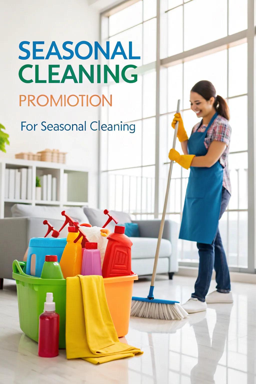 Seasonal promotion banner to attract clients.