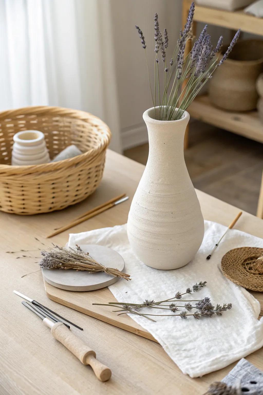 Unleash your creativity with air dry clay kits—craft pottery at home with a touch of Boho elegance!