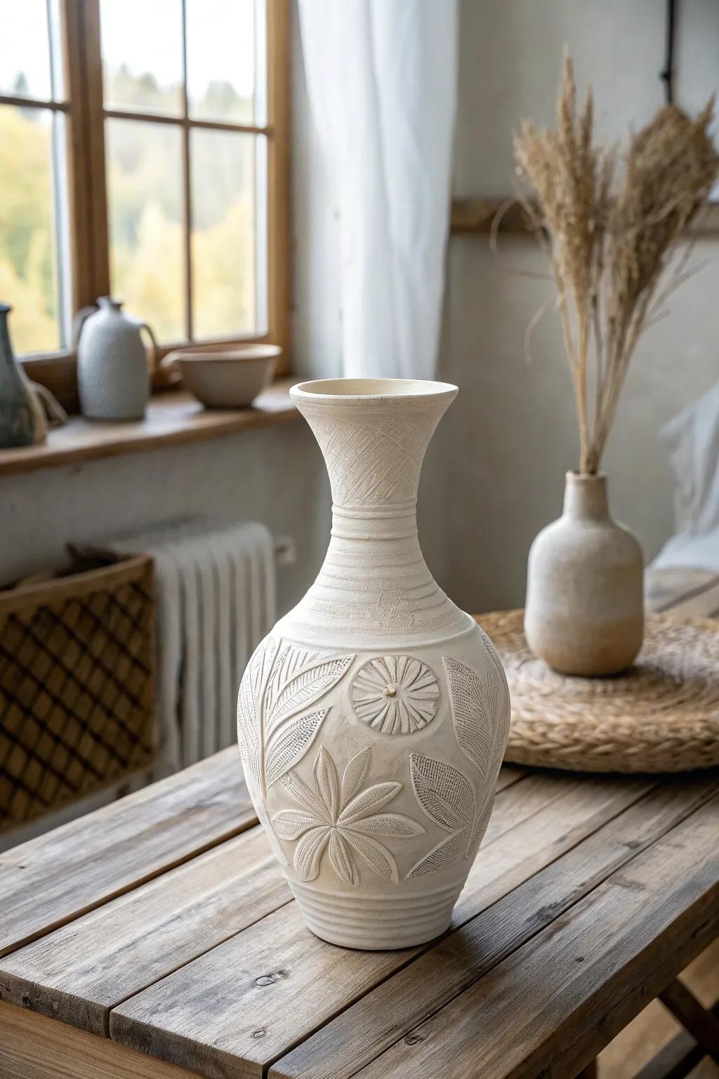 Embrace the art of simplicity with hand-molded air dry clay creations. 🌿 #CraftedWithCare #MinimalistBoho