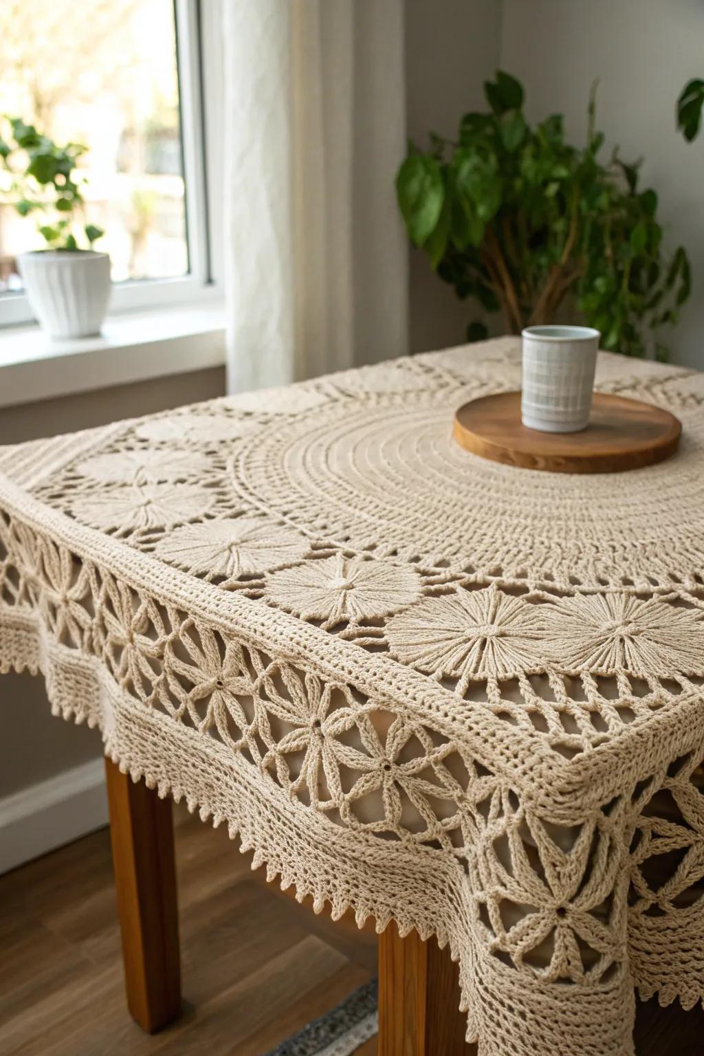 Discover the elegance of rope stitch—perfect for adding sophistication to any decor.