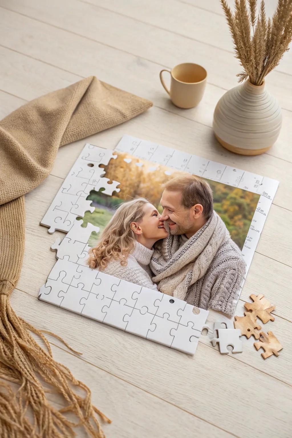 Piece together cherished memories with a custom photo puzzle for Mom.