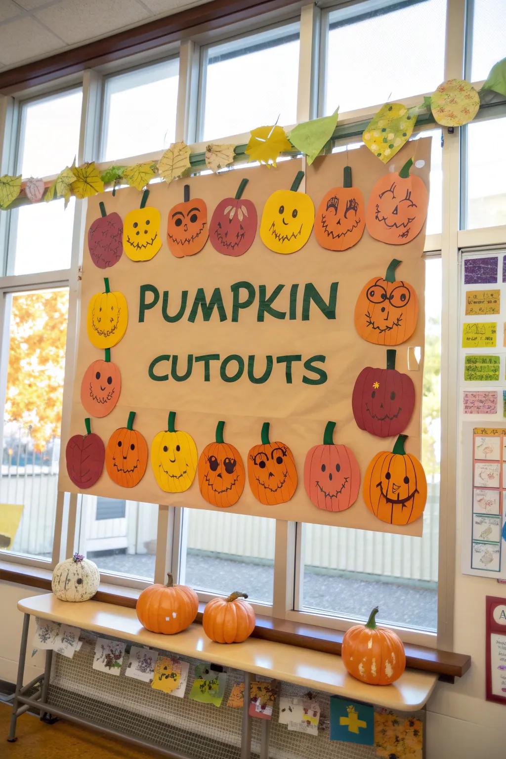 Pumpkin Spice and Everything Nice board with positive messages.