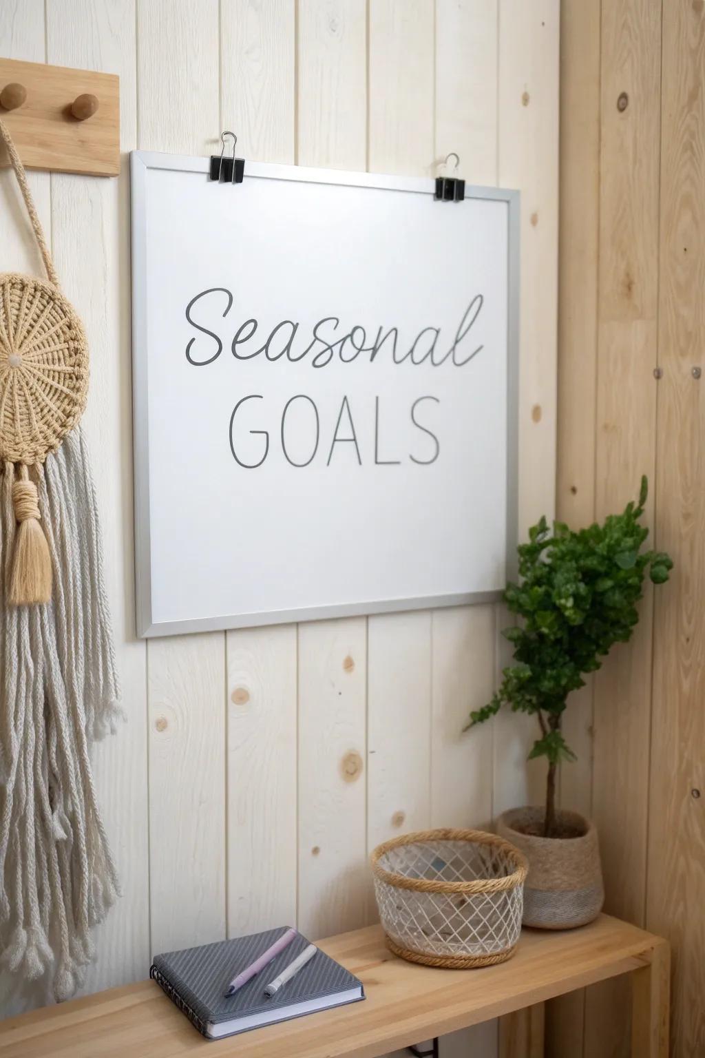 Track Your Seasonal Goals with Style and Simplicity 🌿✨
