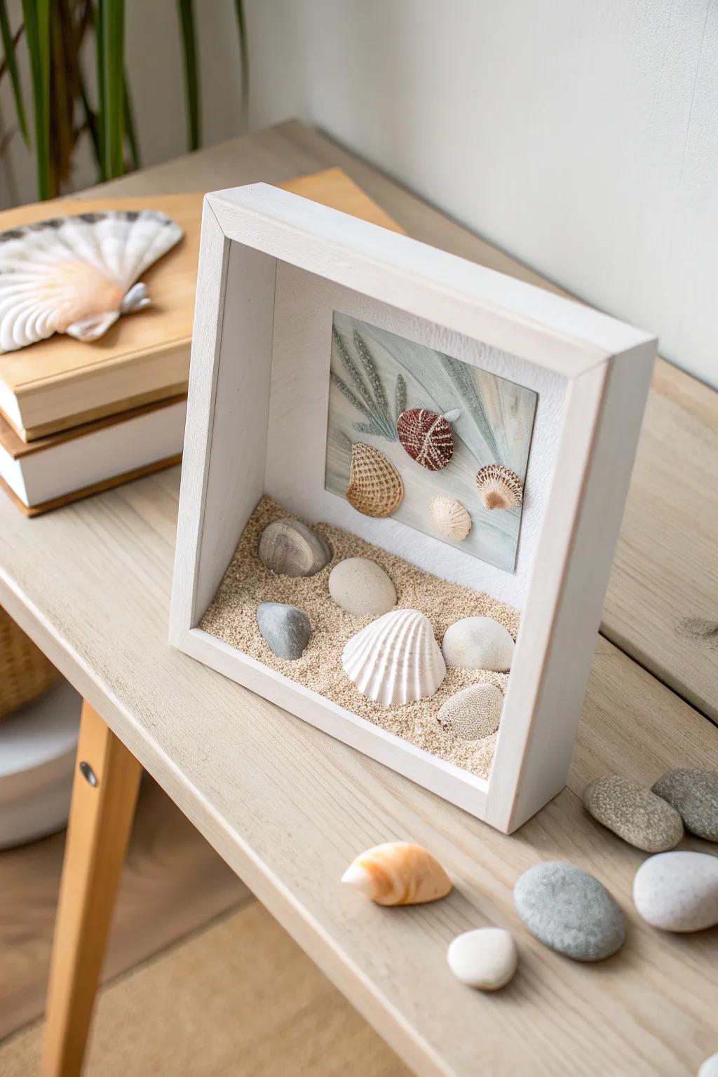 Capture the essence of your seaside adventures with this elegantly minimalist beachcomber's collection.