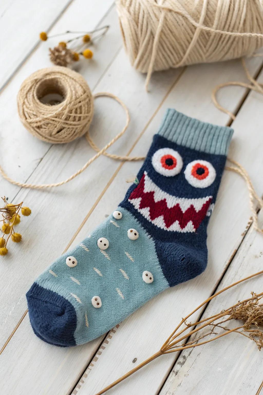 Unleash your creativity with these monstrous sock designs—perfect for adding a fun twist to any gathering!
