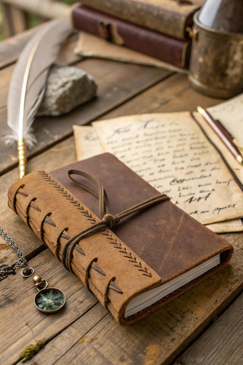 Unlock your inner explorer with a beautifully aged pirate journal. #DIYAdventure #ScandiBoho
