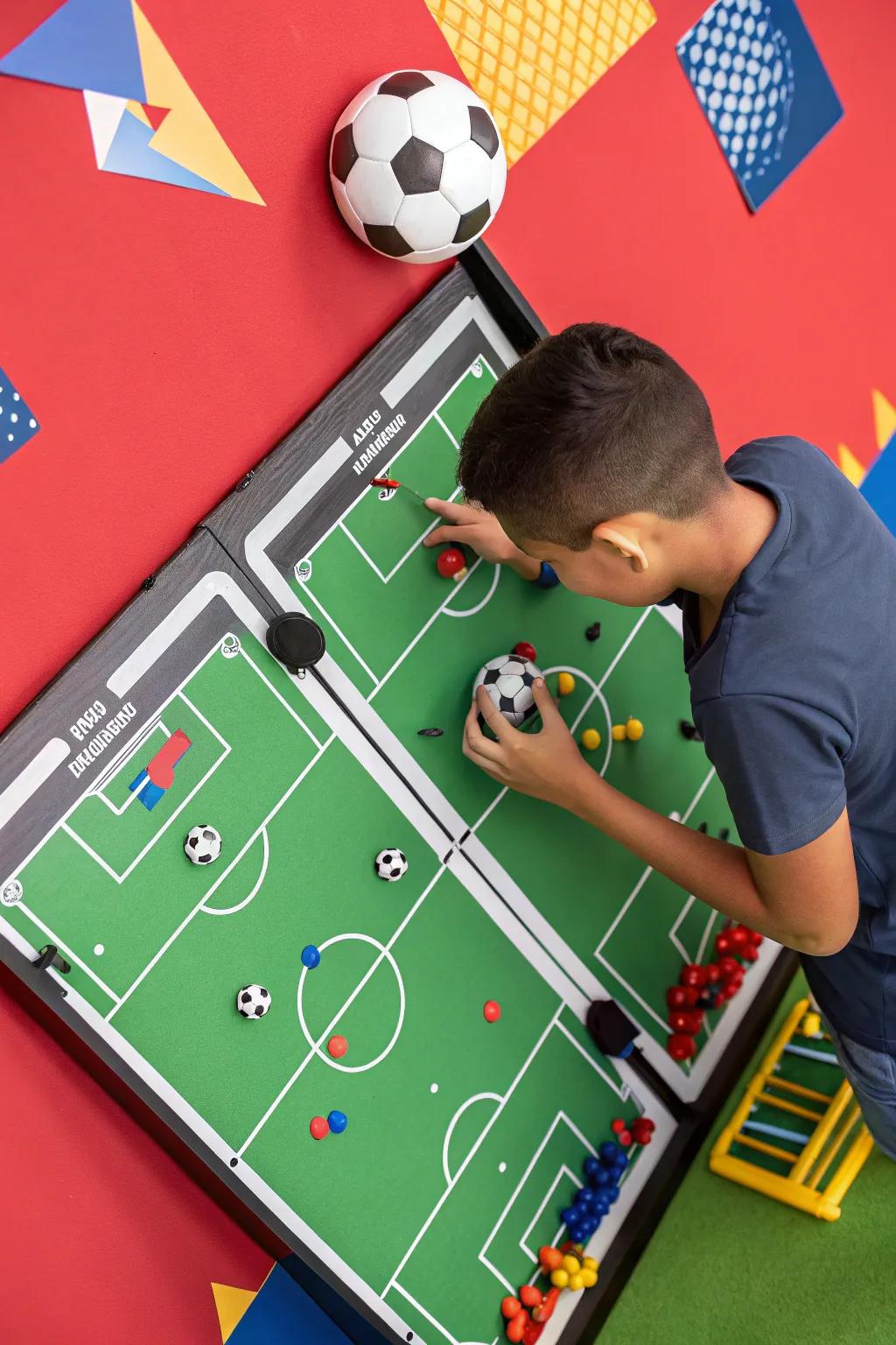 Unleash creativity with this interactive soccer poster—fun for kids and the young at heart!