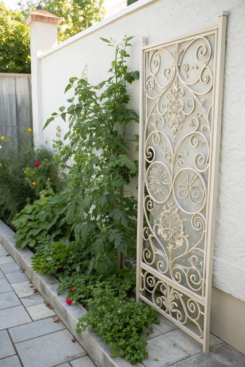 Elevate your garden with decorative metal screens that blend beauty and functionality!