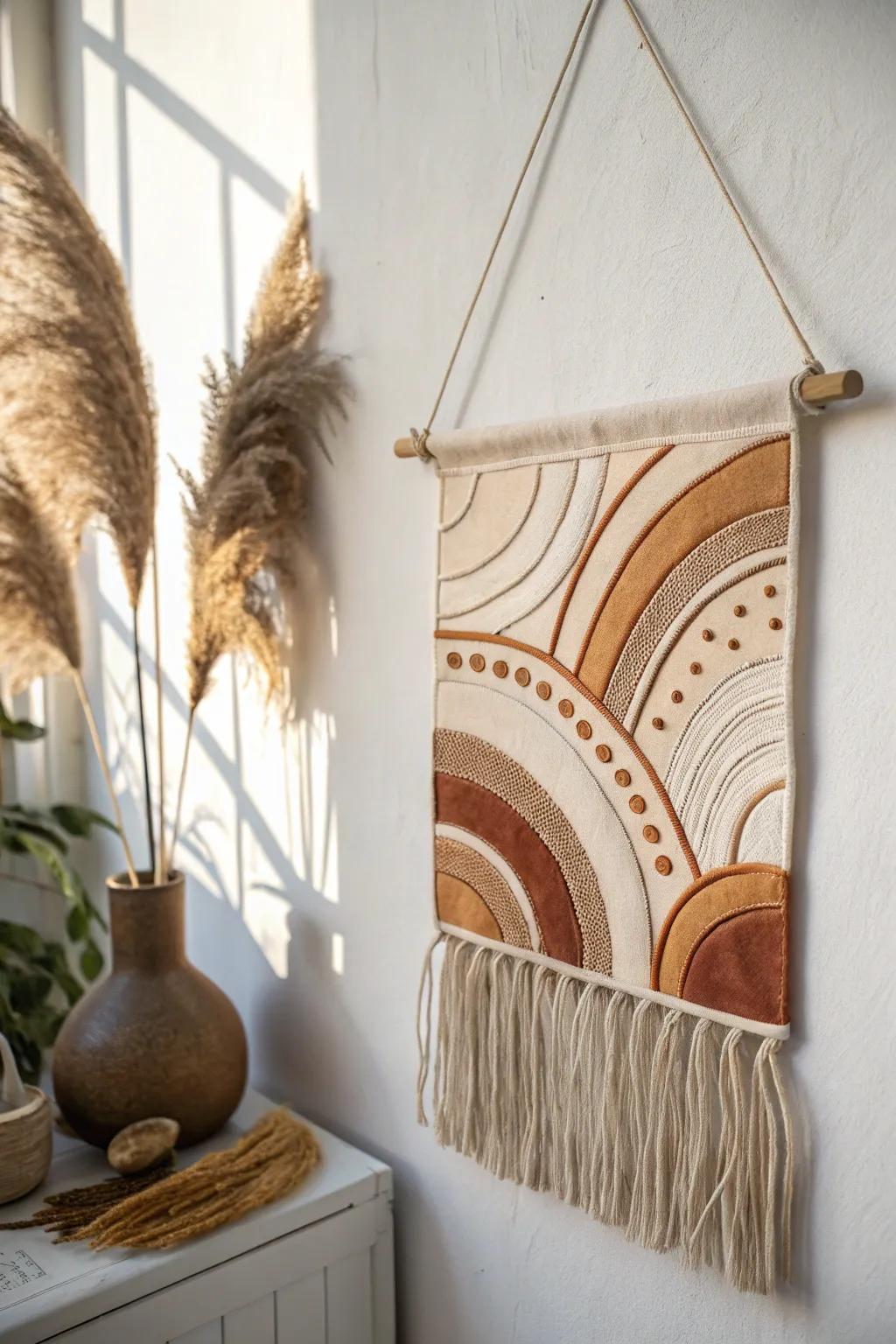 Elevate your space with handcrafted abstract pottery wall art. Embrace simplicity and natural beauty.