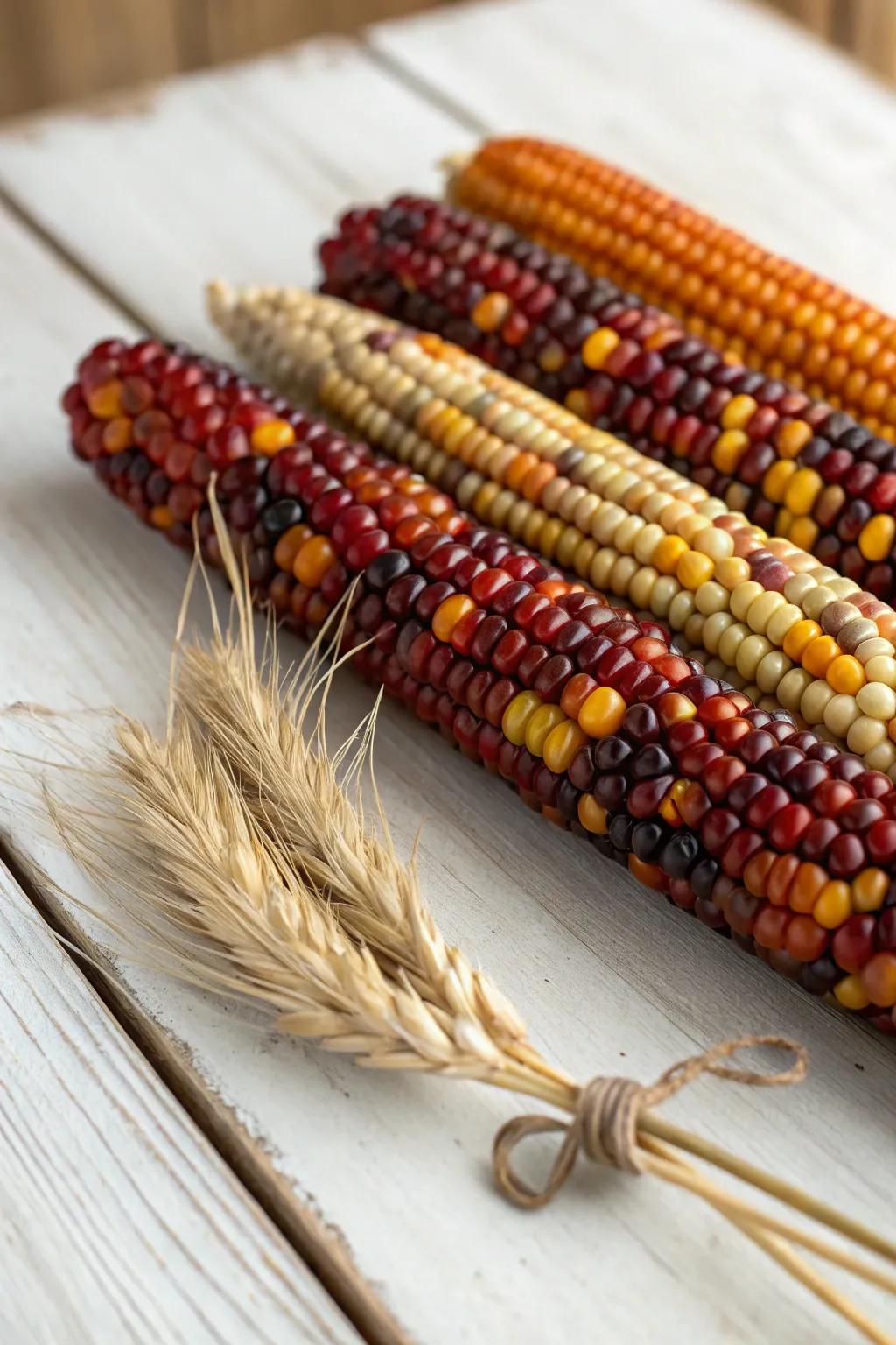 Celebrate the harvest season with a touch of artistry and nature. 🍂✨ #FallCrafts #CornKernelArt