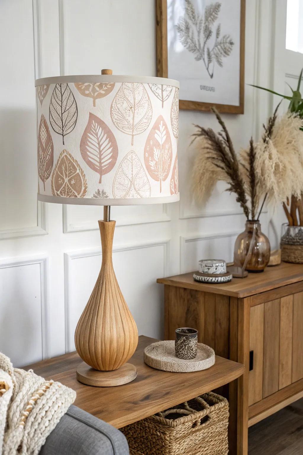 Illuminate your space with the artistry of foam print lampshades—where simplicity meets elegance.
