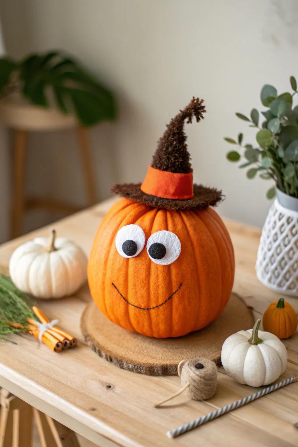 Embrace your playful side with charming pumpkin characters—perfect for a touch of whimsy this fall!