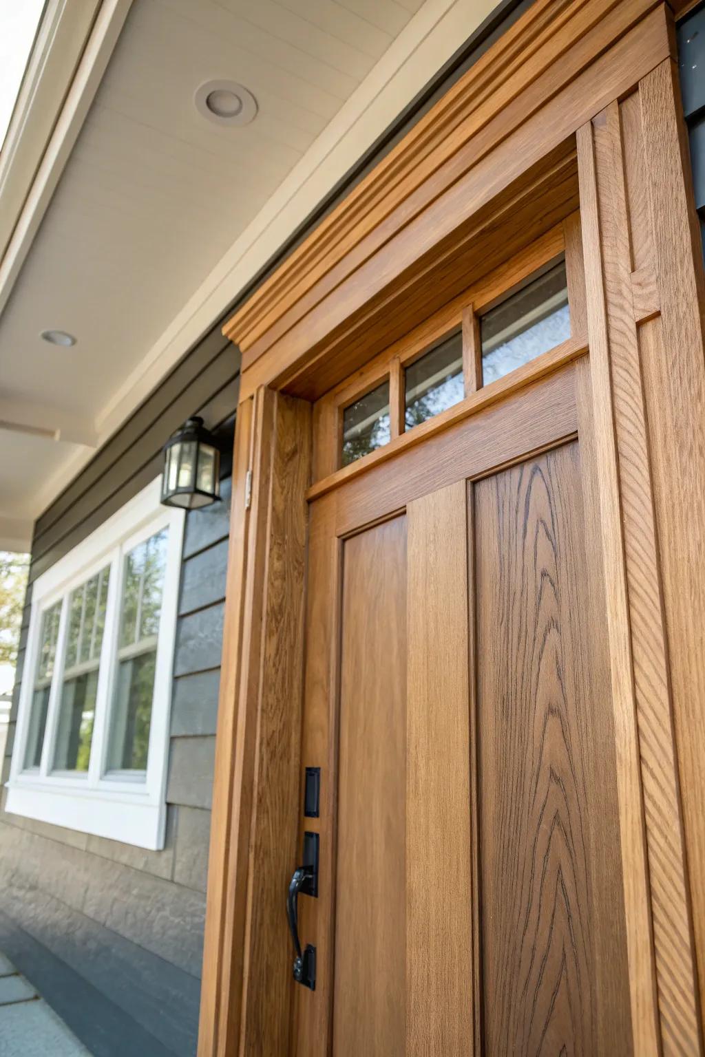 Elevate your entrance with timeless Craftsman charm.