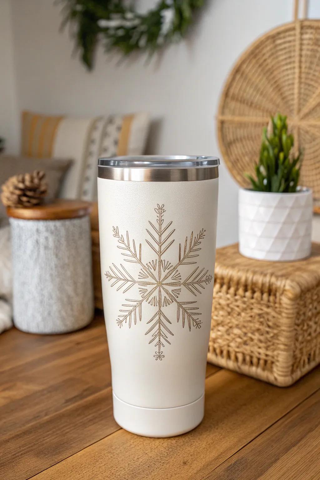 Embrace the chill with a winter-themed tumbler that adds a touch of cozy elegance to your day.