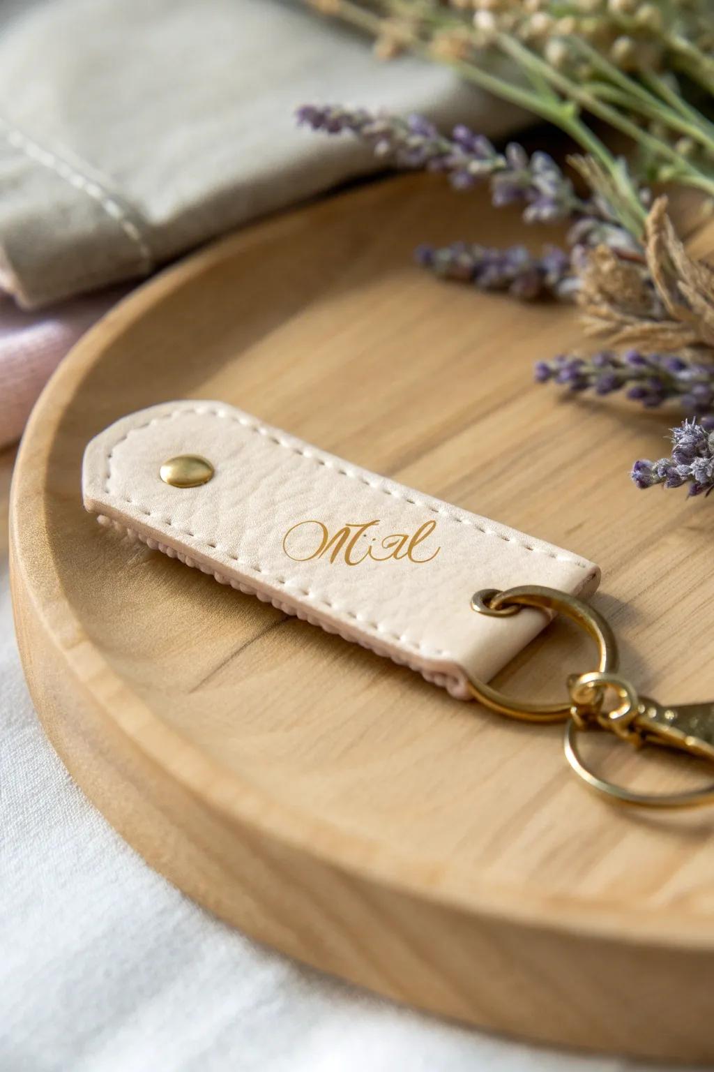 Add a personal touch to your gift with a bespoke keychain, a minimalist treasure with a boho twist.