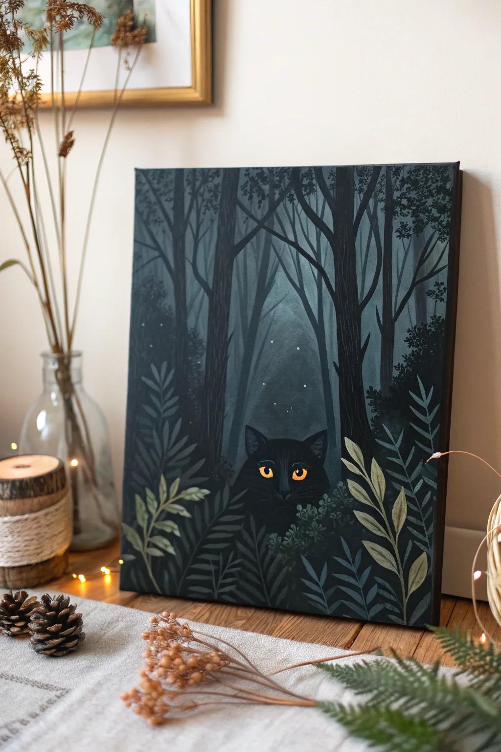 Uncover the mystery with these mesmerizing eyes in the bushes.