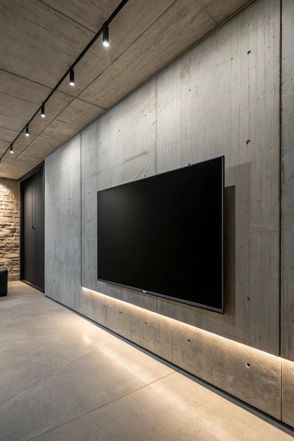 Elevate your basement's style with sleek flat panels for a modern, minimalist vibe.