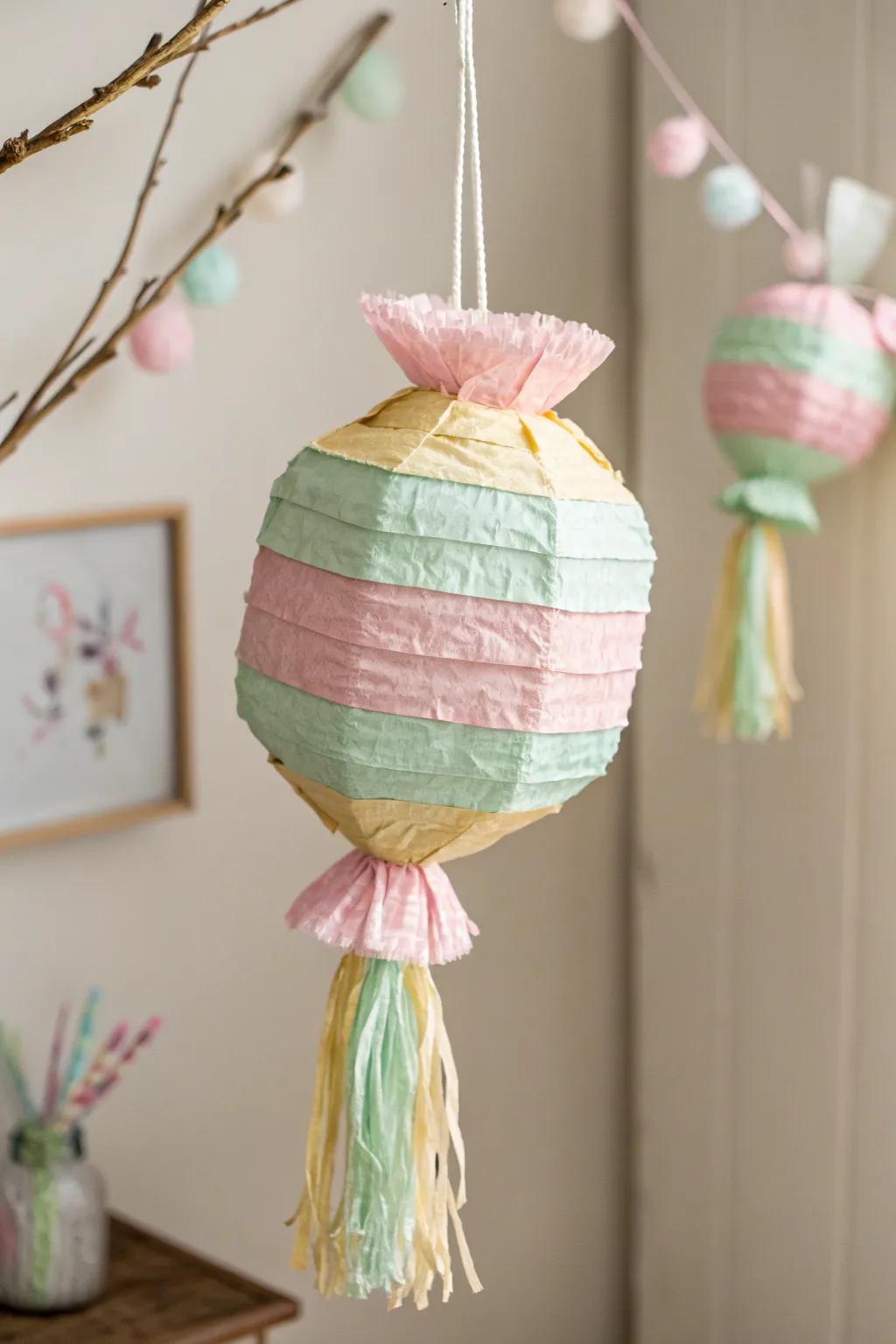 Double the delight with a candy-shaped pinata – where sweetness meets Scandinavian charm.
