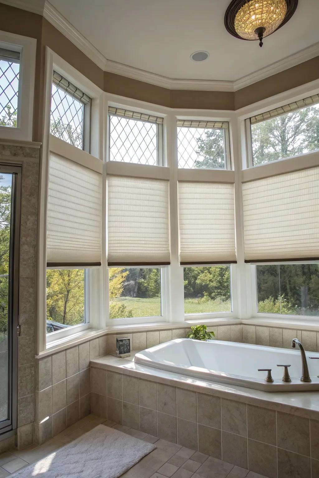 Top-down bottom-up shades offer versatile privacy.
