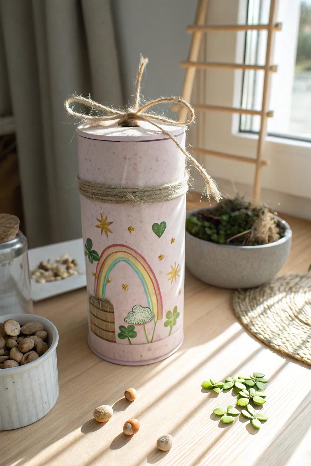 Catch a leprechaun with style and sustainability! 🌿✨ #EcoFriendlyCrafts #ScandiBoho #CreativeReuse