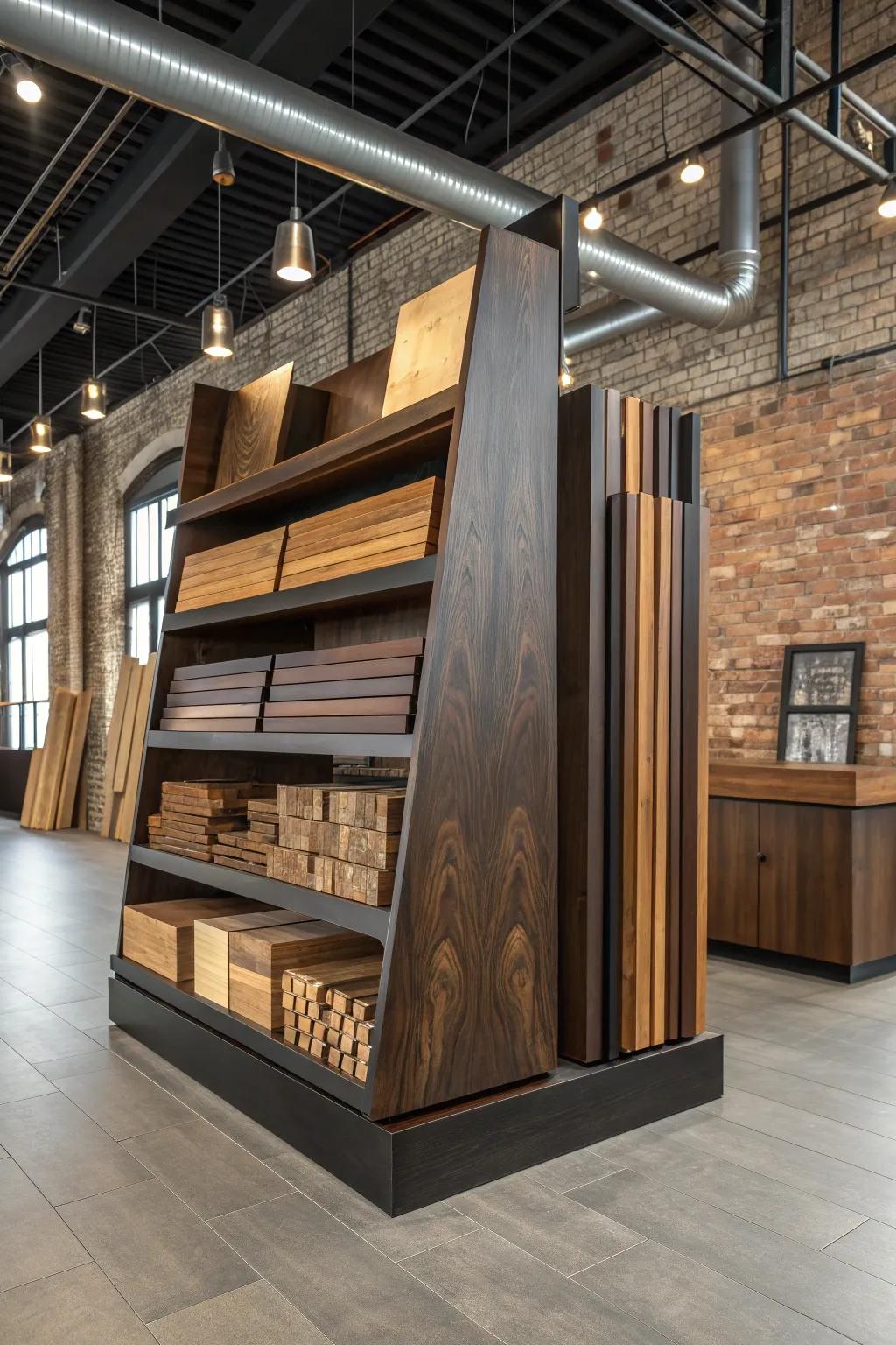 Maximize your space with a sleek corner lumber stand—perfect for turning awkward loft corners into stylish storage solutions.