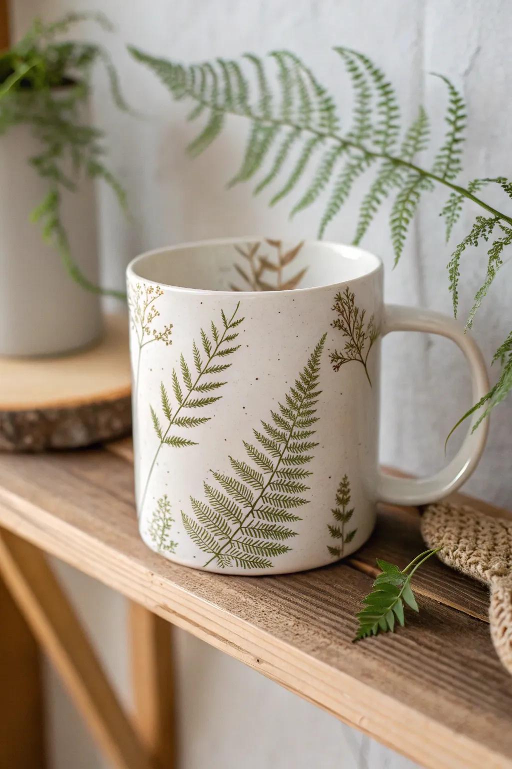 Embrace nature with a touch of elegance – the perfect mug for your serene kitchen space.