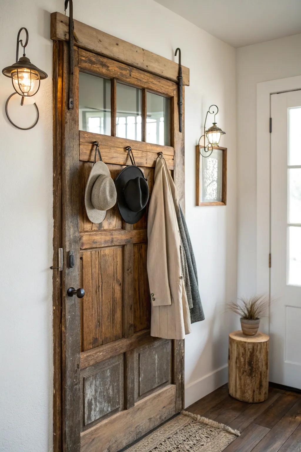 Transform tradition into style with this rustic coat rack.