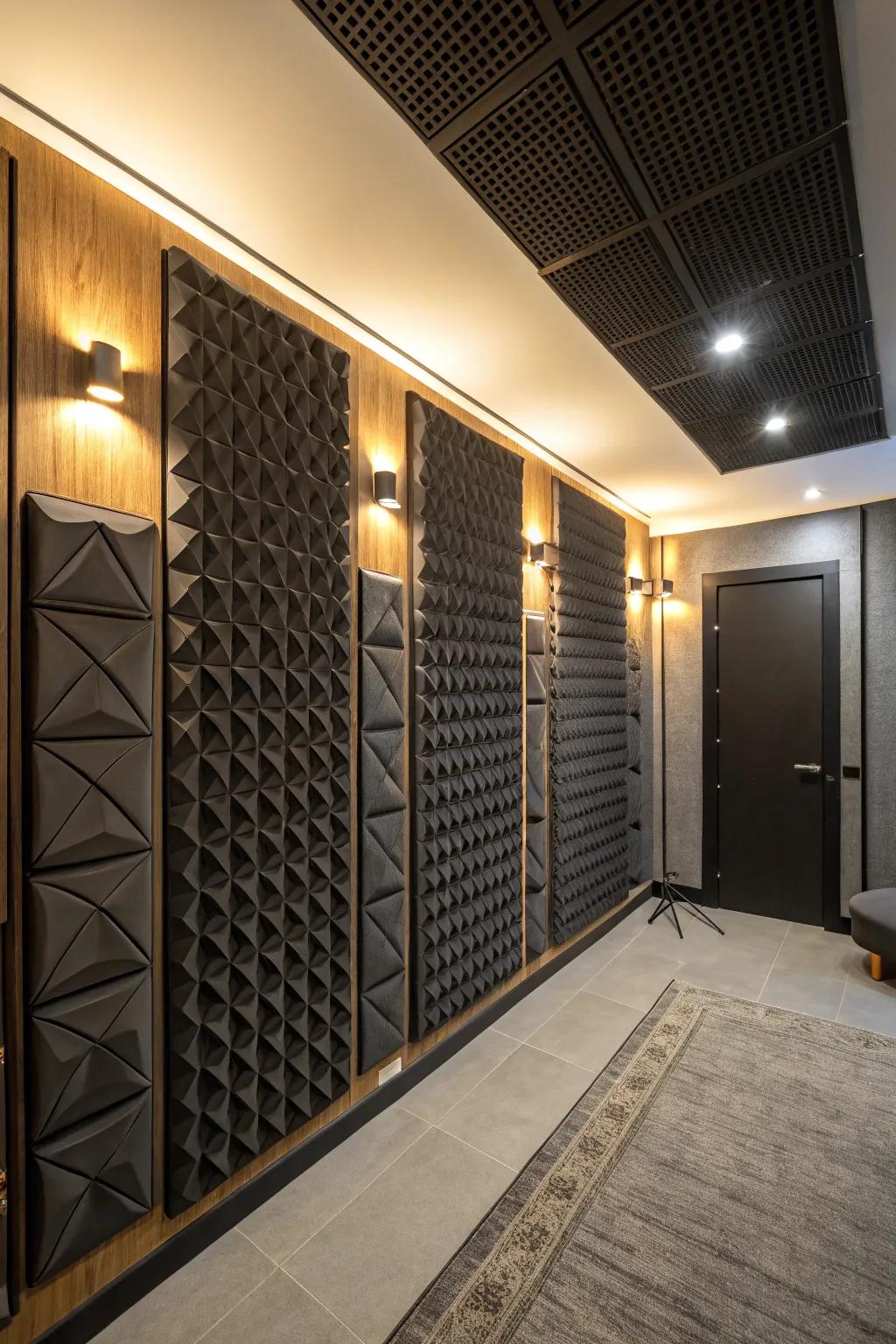 Elevate your reloading room with sleek acoustic panels for aesthetics and soundproofing.
