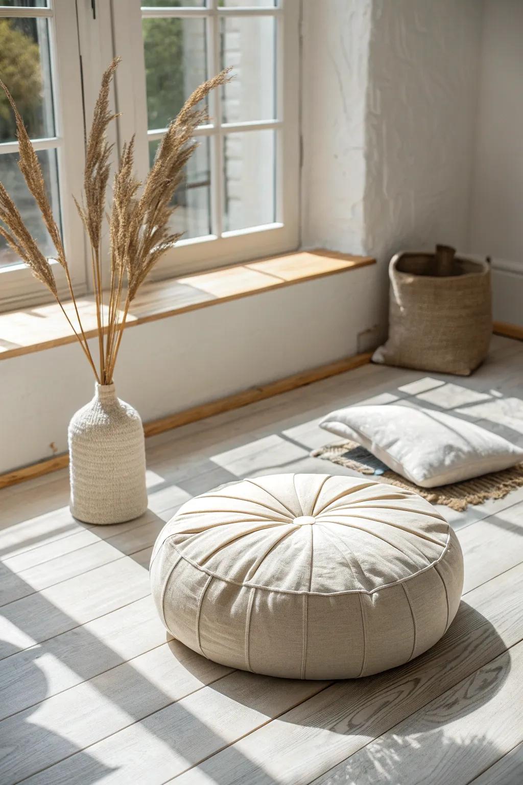 Transform your dining room into a tranquil retreat with minimalism and natural beauty.