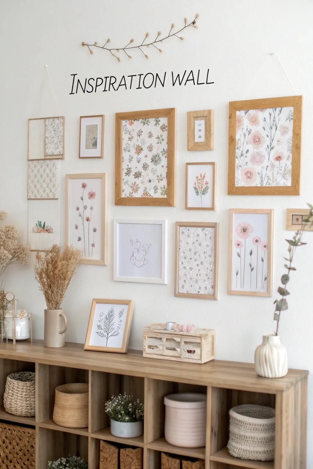 Transform your sewing space on a budget with a chic inspiration wall. Let creativity blossom with minimalism and boho flair.