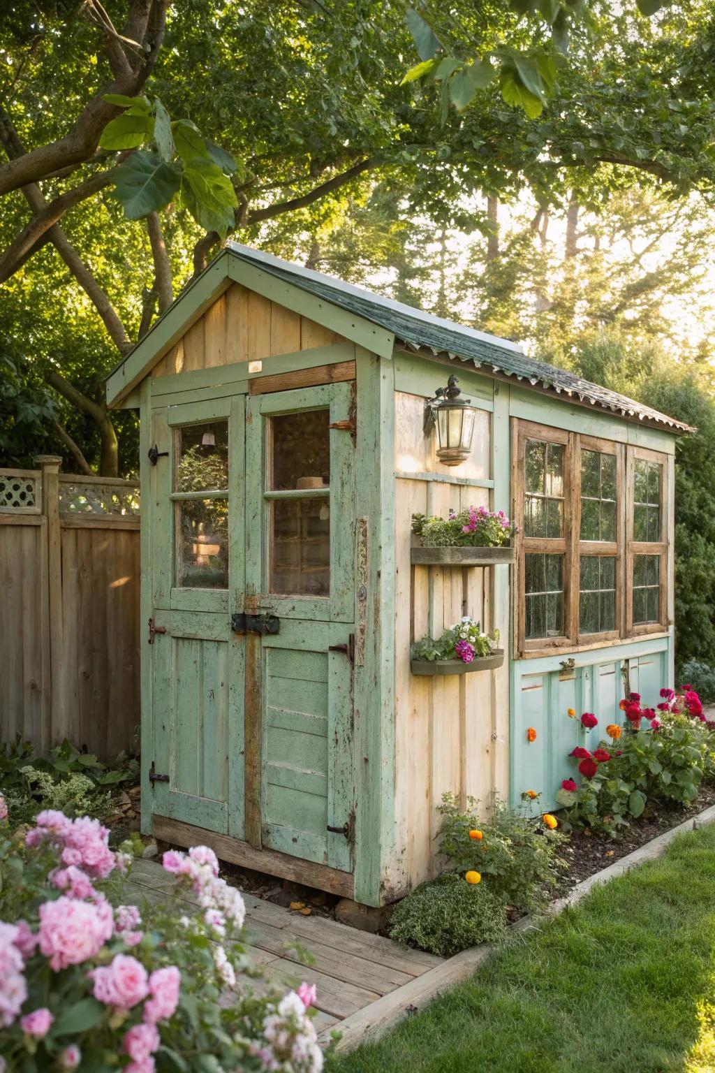 Transform nostalgia into style with a vintage-inspired chicken coop that blends rustic charm with retro flair.