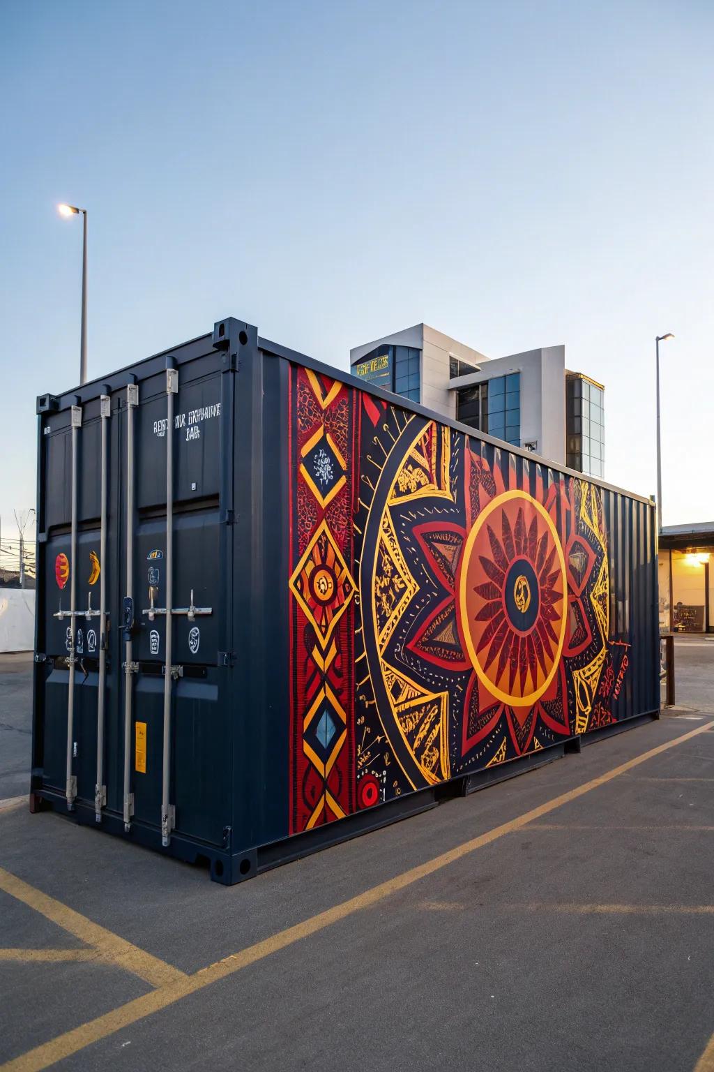 Transform your garage into a bold artistic statement with a vibrant mural that reflects your personality.