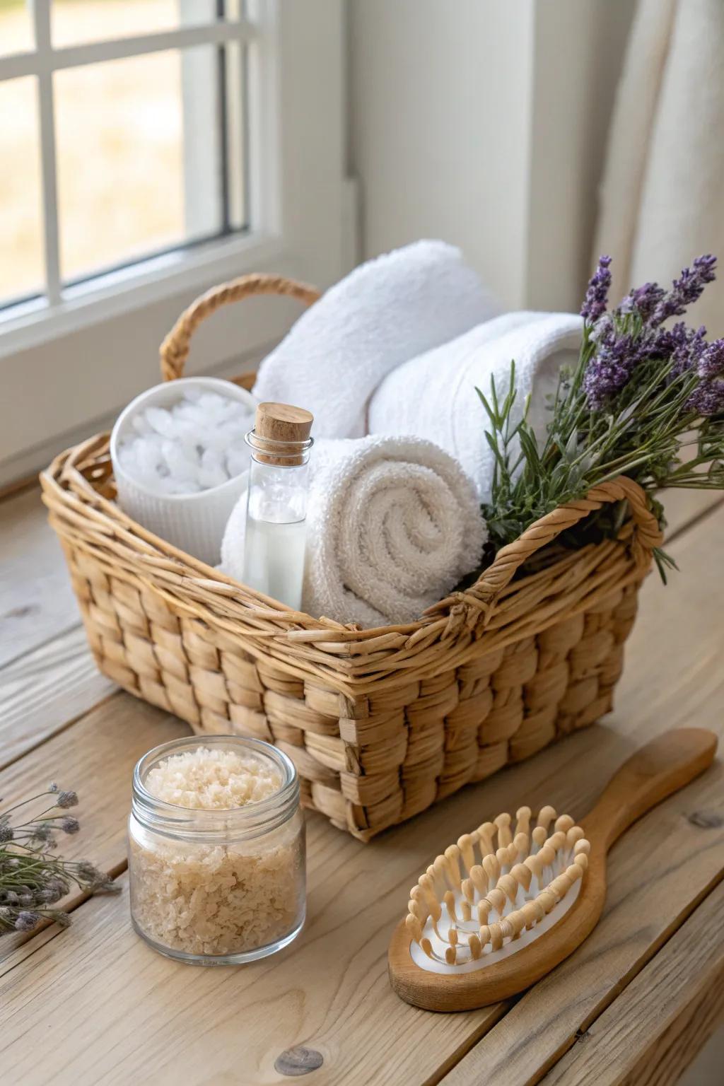 Elevate your self-care routine with a curated spa day kit, perfect for a serene escape at home.