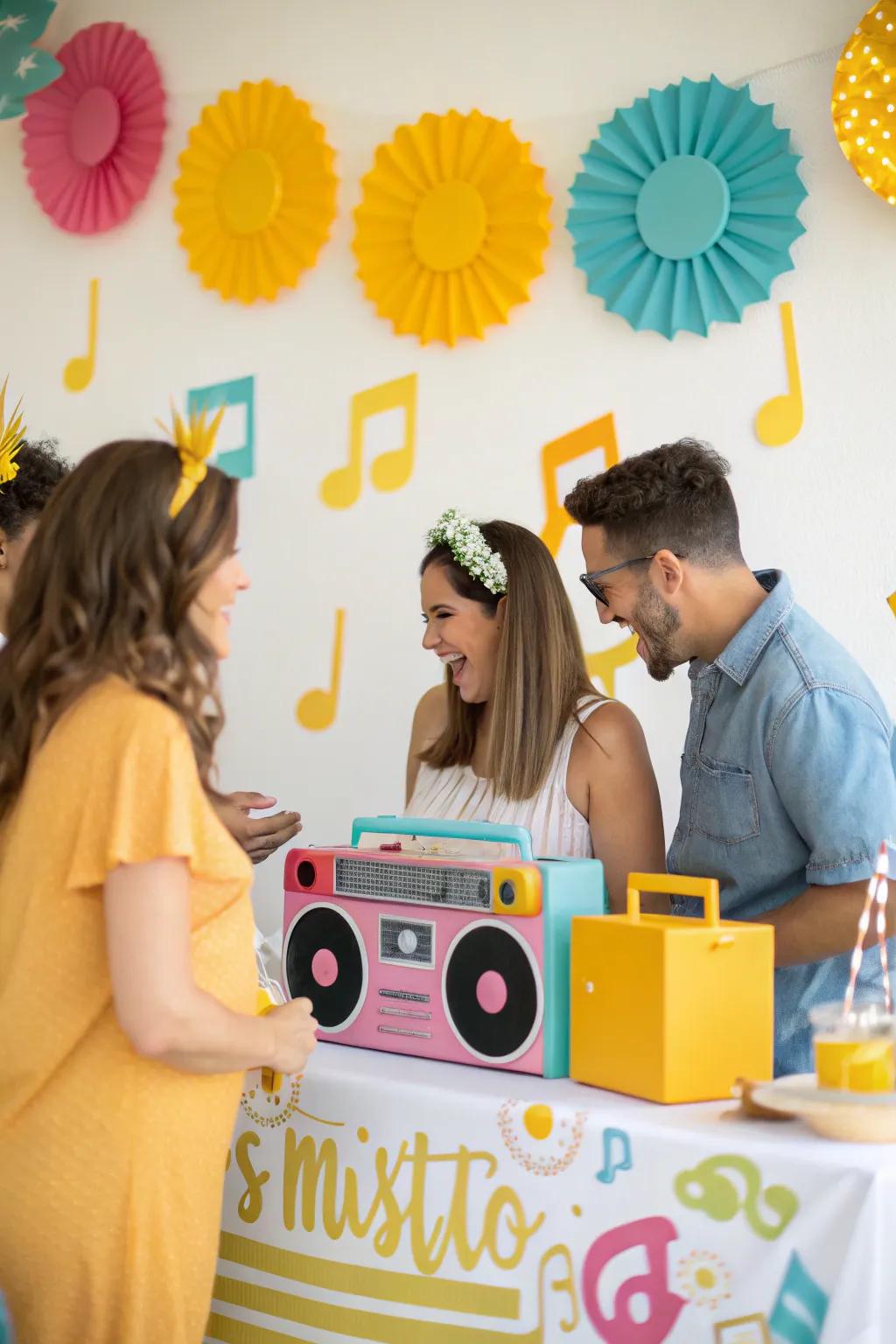 A sunshine playlist sets the perfect tone for a joyful celebration.