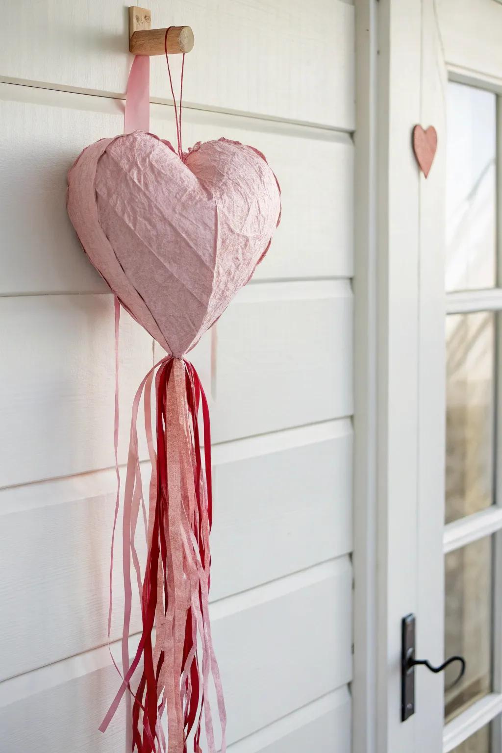 Capture the breeze and the spirit of love with this charming heart windsock craft, perfect for bringing a touch of Valentine’s warmth to any room.