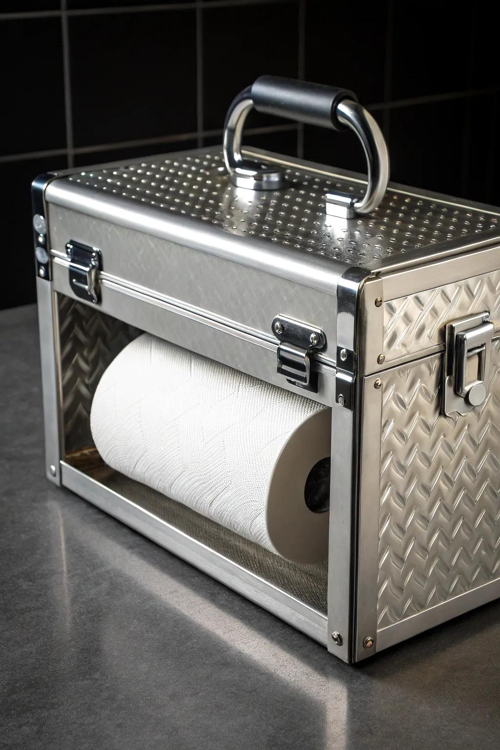 Elevate your workspace with stylish organization: magnetic dispensers keep essentials at your fingertips.