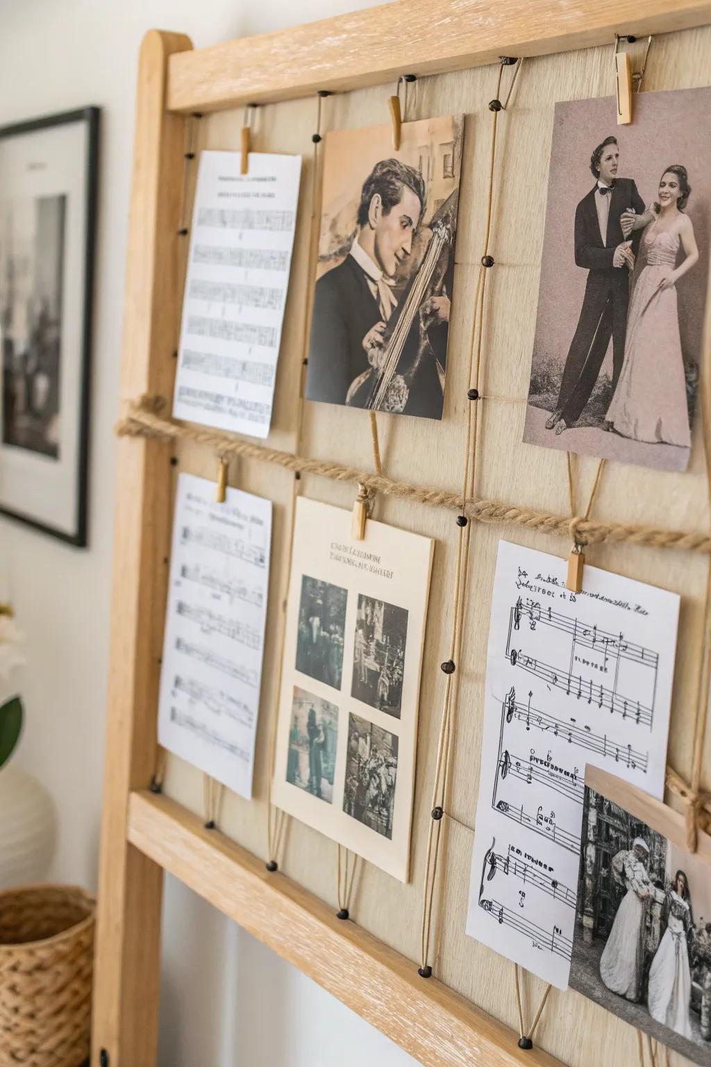 Transform your space with a thematic collage that speaks to your passions.