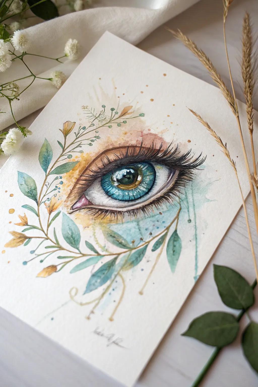 Discover the emotion and artistry in every gaze with this unique eye drawing.
